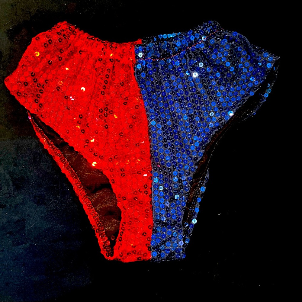 Harley Quinn Suicide Squad Cosplay Sequin Bikini